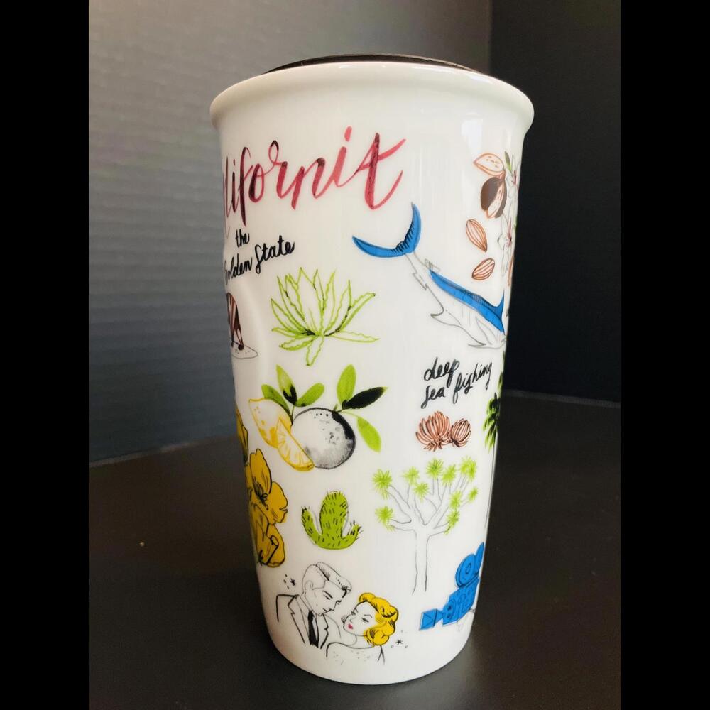 Starbucks 10 oz Ceramic Travel Mug with Lid - Picture 2 of 8